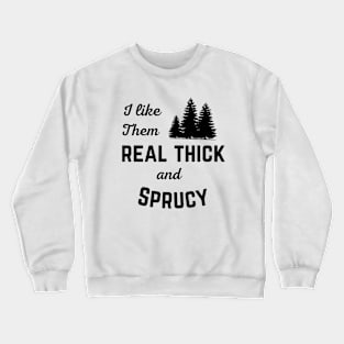 Spruce Tree Holiday Tee Crewneck Sweatshirt